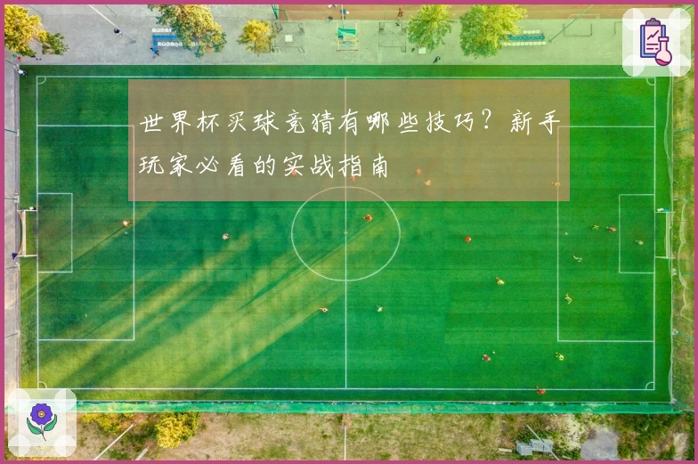 世界杯买球竞猜有哪些技巧？新手玩家必看的实战指南